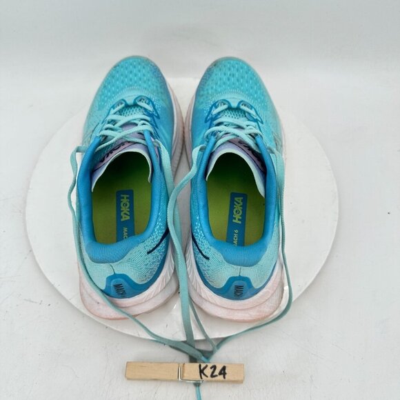 Hoka One One Mach 6 Women Size 9B hoka 1147810 CSSW Cloudless Waterpark Shoes - Picture 9 of 11
